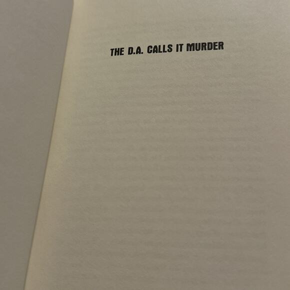 The Franklin Library Leather Bound Book 1989 The D.A. Calls It Murder By Gardner - Picture 2 of 5